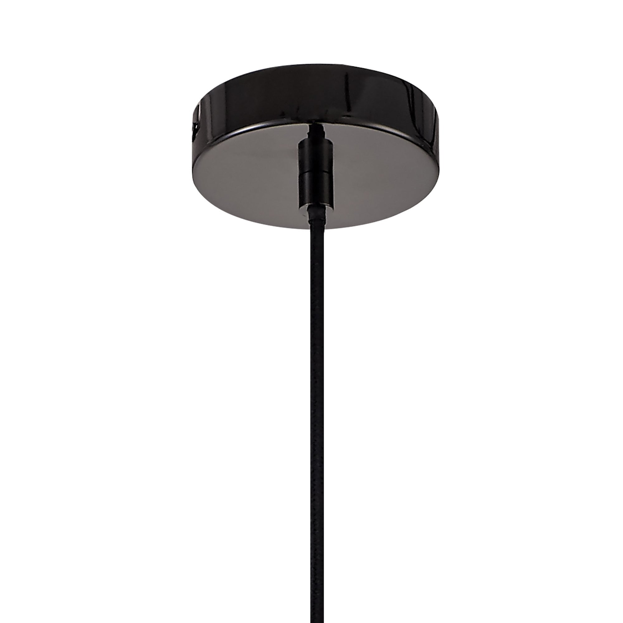 NL71609 Davie Large Pendant 1 Light Black Nickel