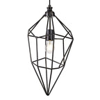NL71609 Davie Large Pendant 1 Light Black Nickel