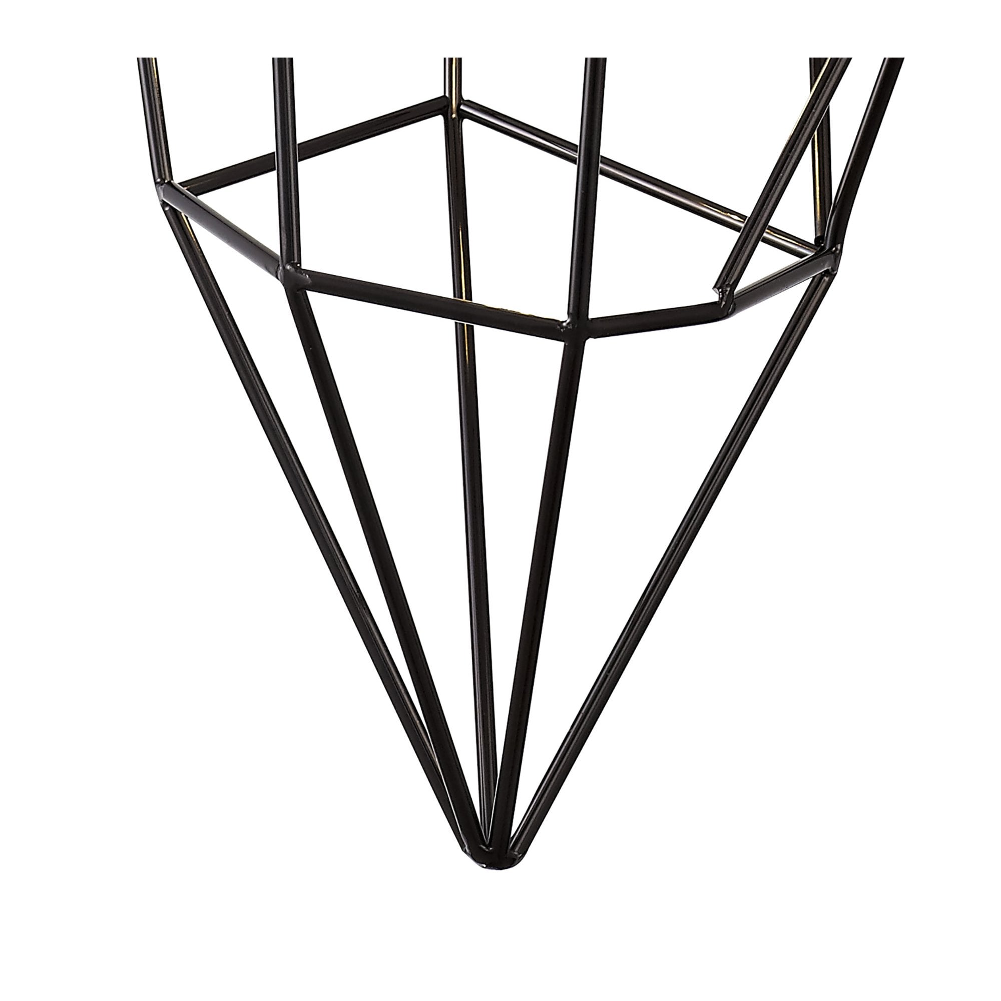 NL71609 Davie Large Pendant 1 Light Black Nickel