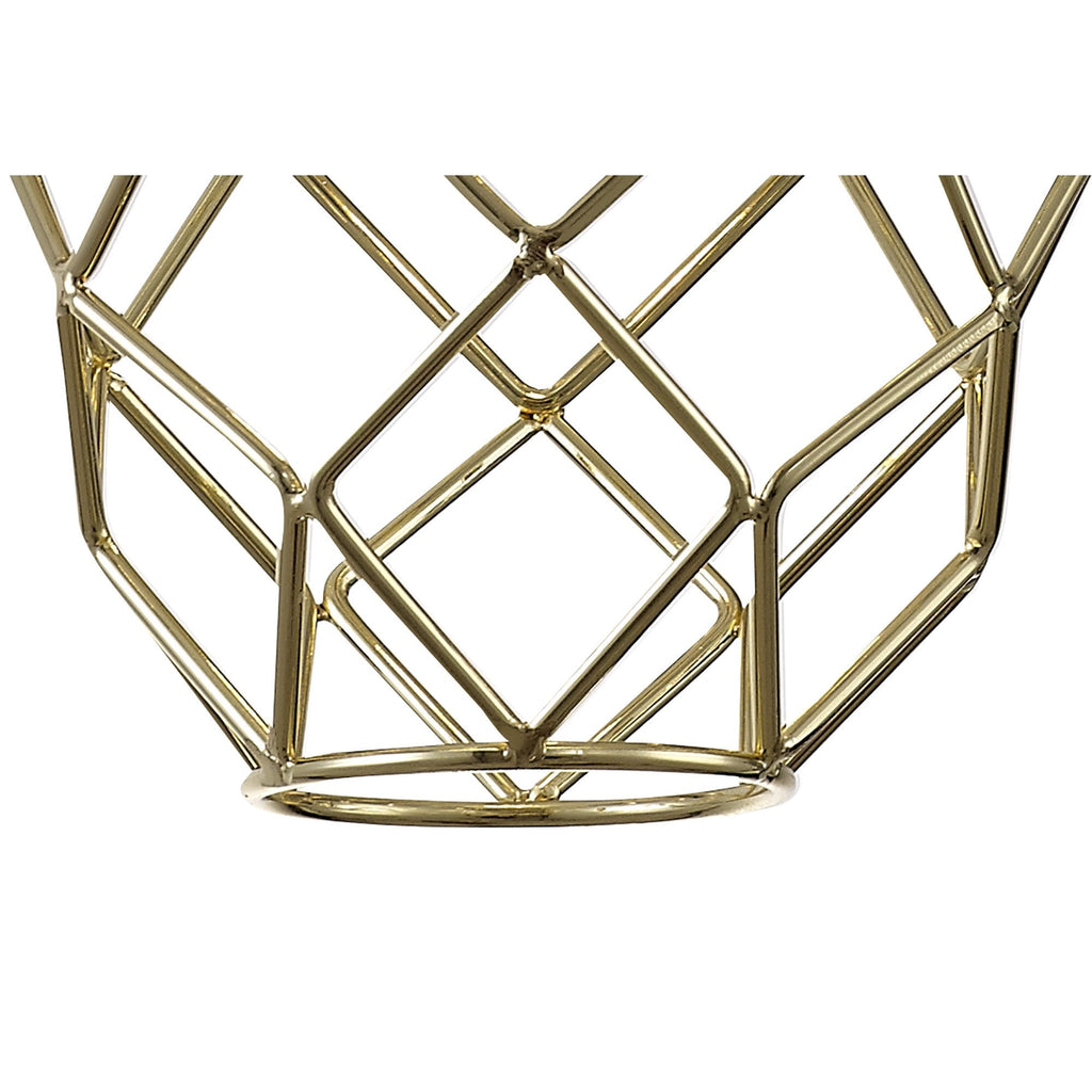 NL71929 Eva Curved Cylinder Pendant 1 Light Polished Brass