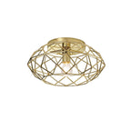 NL71939 Eva Flush Ceiling 1 Light Polished Brass