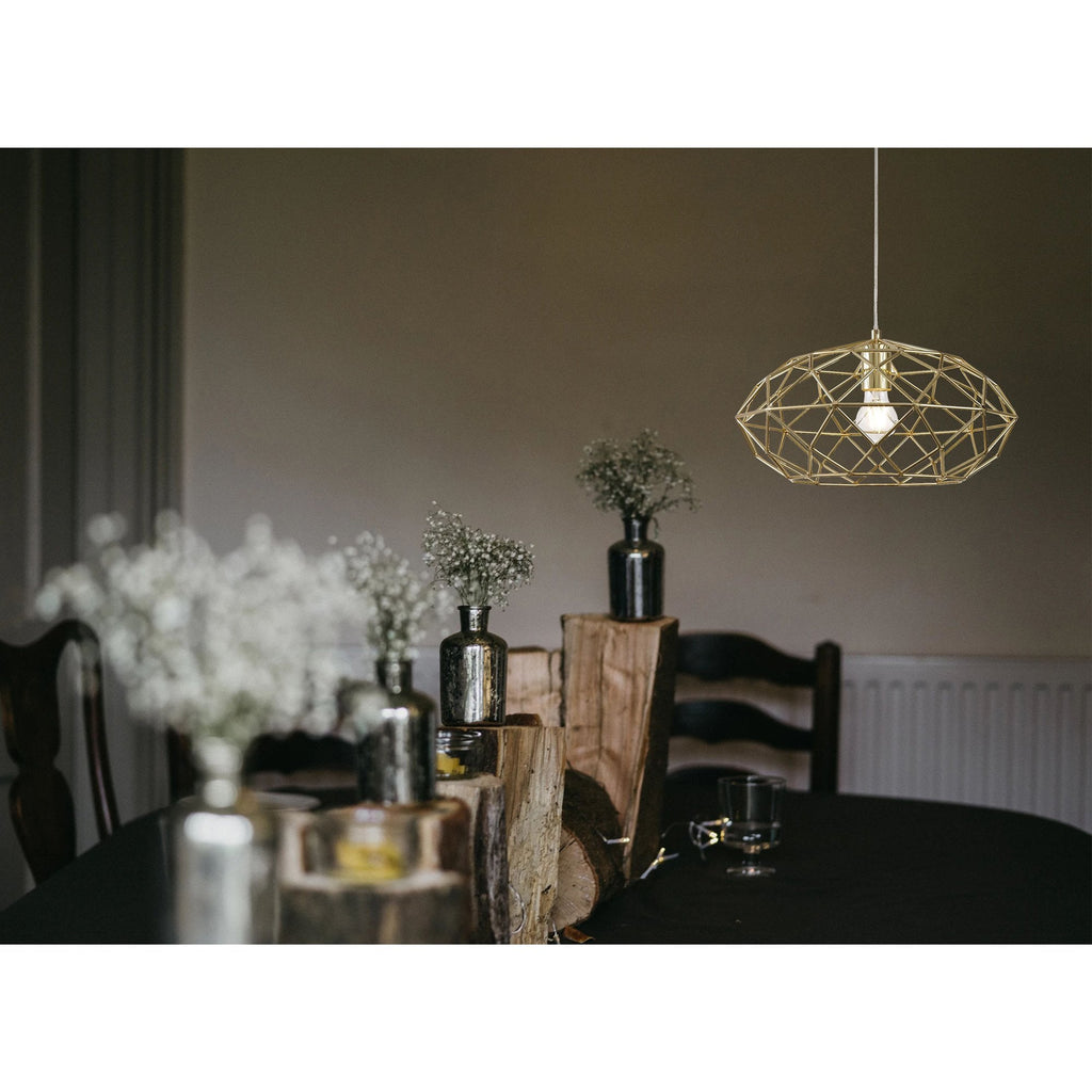 NL71939 Eva Flush Ceiling 1 Light Polished Brass