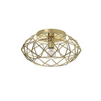 NL71939 Eva Flush Ceiling 1 Light Polished Brass