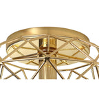NL71939 Eva Flush Ceiling 1 Light Polished Brass