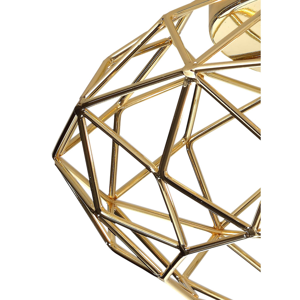 NL71939 Eva Flush Ceiling 1 Light Polished Brass