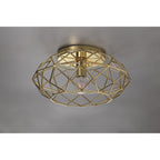 NL71939 Eva Flush Ceiling 1 Light Polished Brass