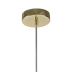 NL71949 Eva Elliptical Sphere Pendant 1 Light Polished Brass