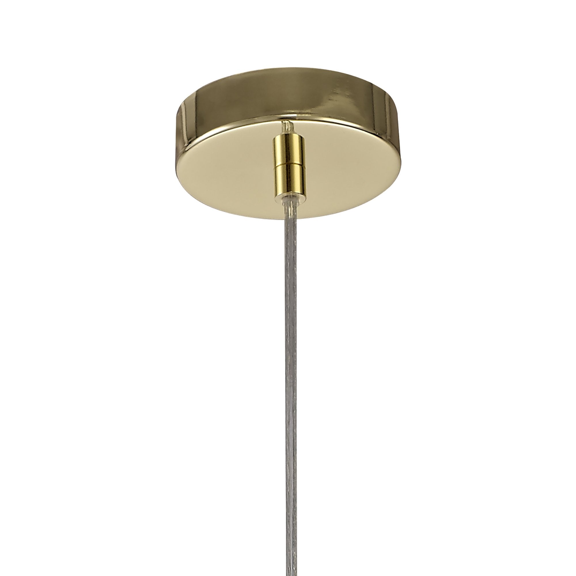 NL71949 Eva Elliptical Sphere Pendant 1 Light Polished Brass