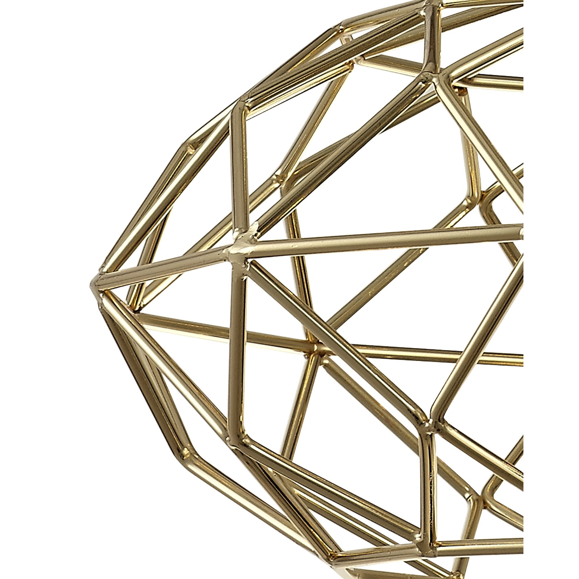NL71949 Eva Elliptical Sphere Pendant 1 Light Polished Brass