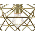 NL71949 Eva Elliptical Sphere Pendant 1 Light Polished Brass