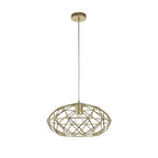 NL71949 Eva Elliptical Sphere Pendant 1 Light Polished Brass