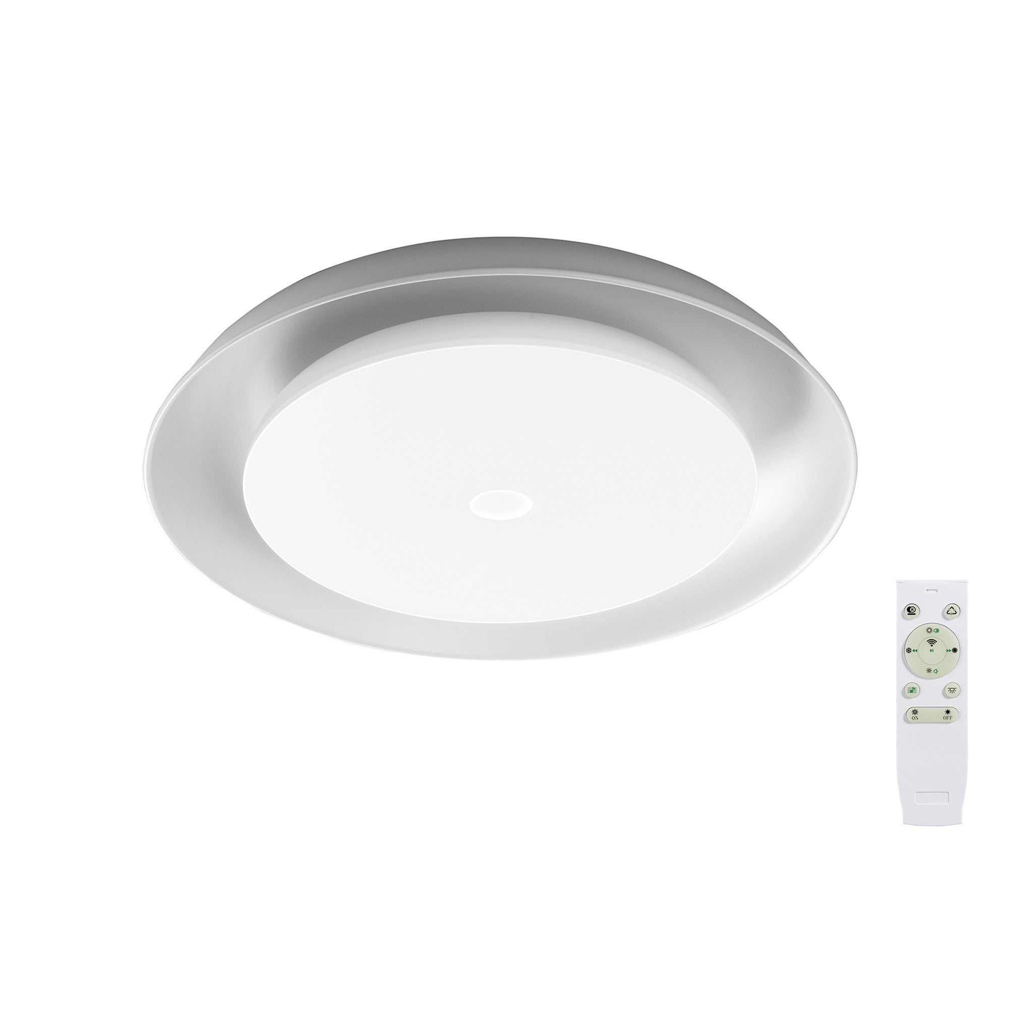NL70909 Fabio Ceiling  Light LED RGB Tuneable White Built In Speaker Bluetooth Connection/Remote Control/App Control