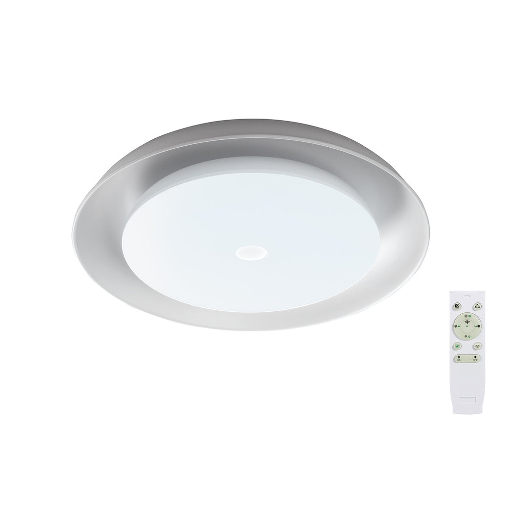 NL70909 Fabio Ceiling  Light LED RGB Tuneable White Built In Speaker Bluetooth Connection/Remote Control/App Control