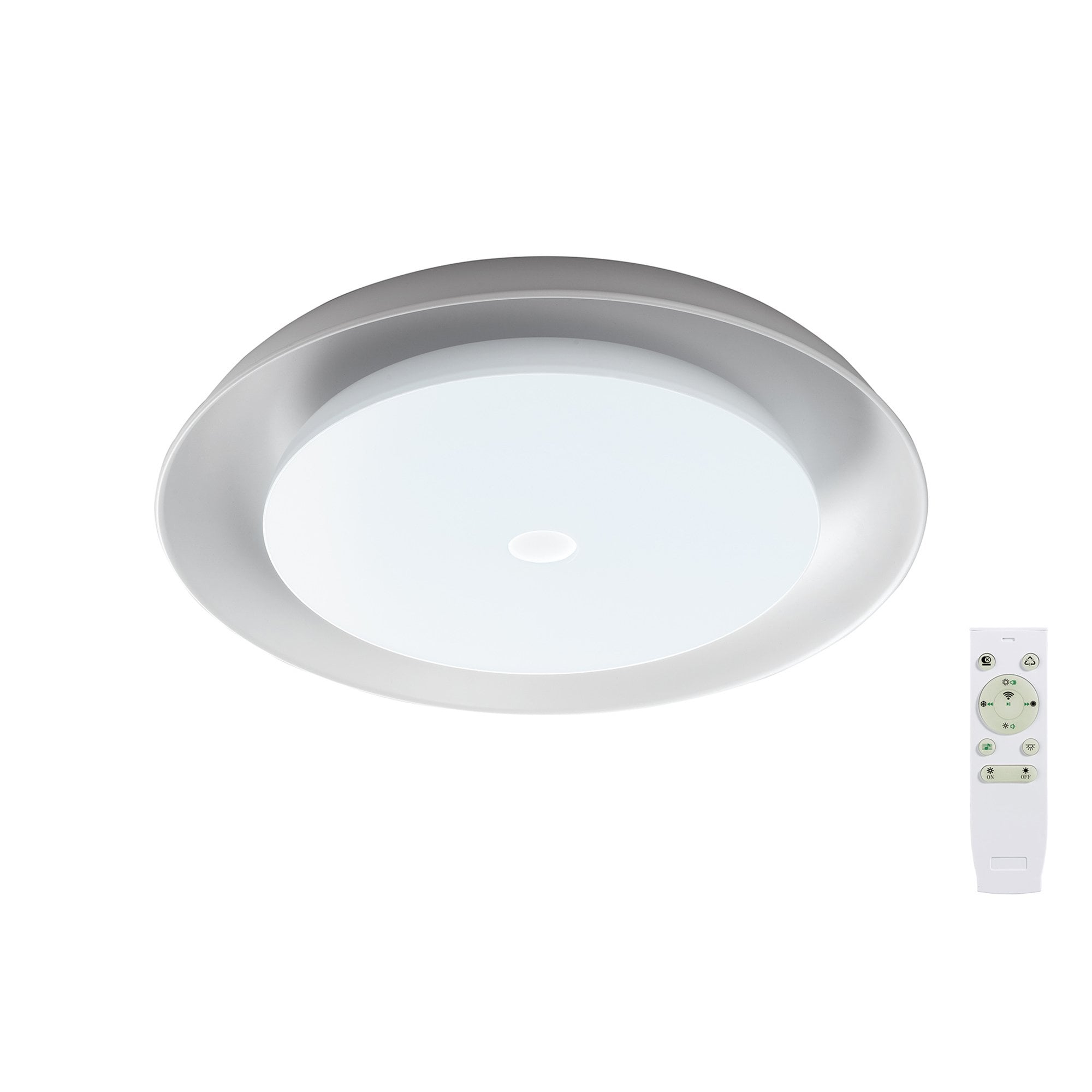 NL70909 Fabio Ceiling  Light LED RGB Tuneable White Built In Speaker Bluetooth Connection/Remote Control/App Control