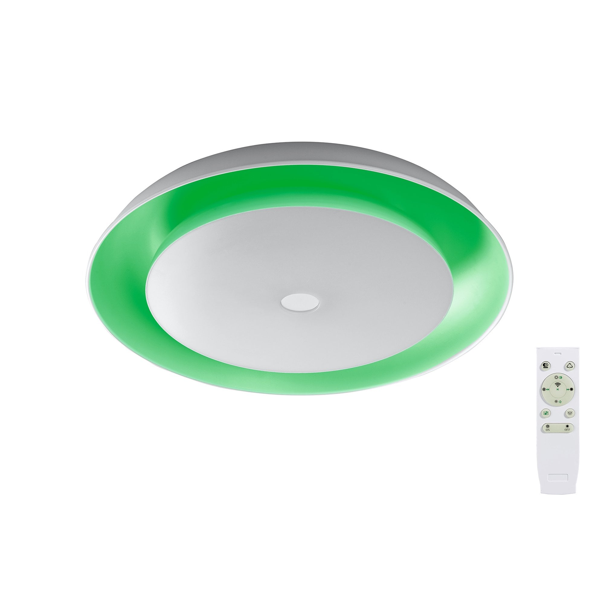 NL70909 Fabio Ceiling  Light LED RGB Tuneable White Built In Speaker Bluetooth Connection/Remote Control/App Control
