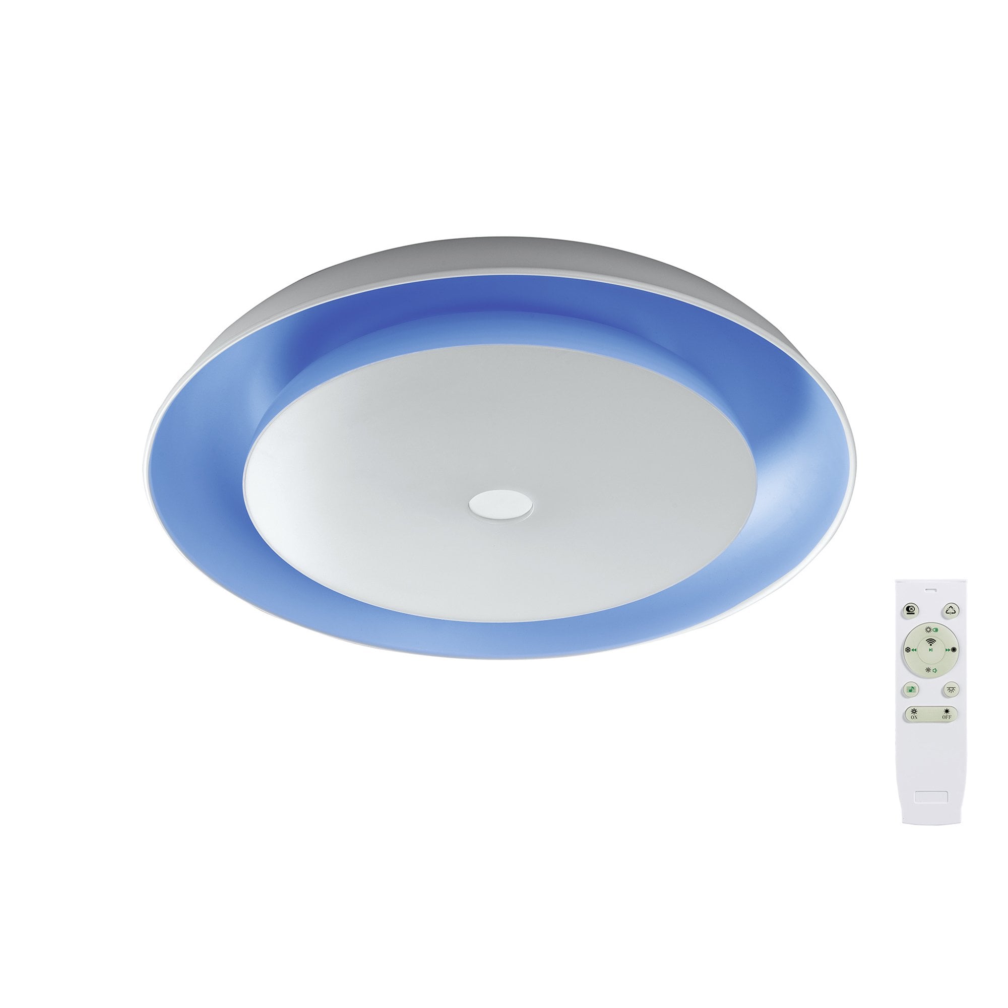 NL70909 Fabio Ceiling  Light LED RGB Tuneable White Built In Speaker Bluetooth Connection/Remote Control/App Control