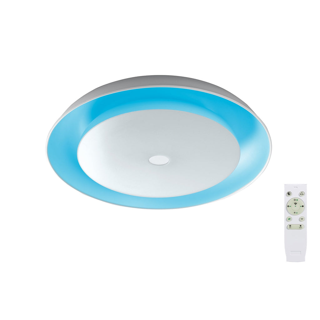 NL70909 Fabio Ceiling  Light LED RGB Tuneable White Built In Speaker Bluetooth Connection/Remote Control/App Control
