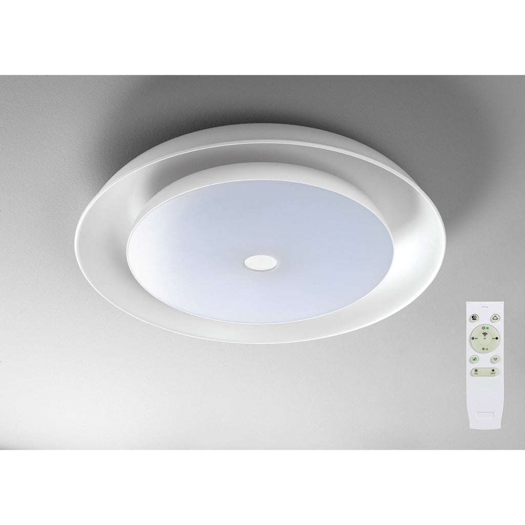 NL70909 Fabio Ceiling  Light LED RGB Tuneable White Built In Speaker Bluetooth Connection/Remote Control/App Control