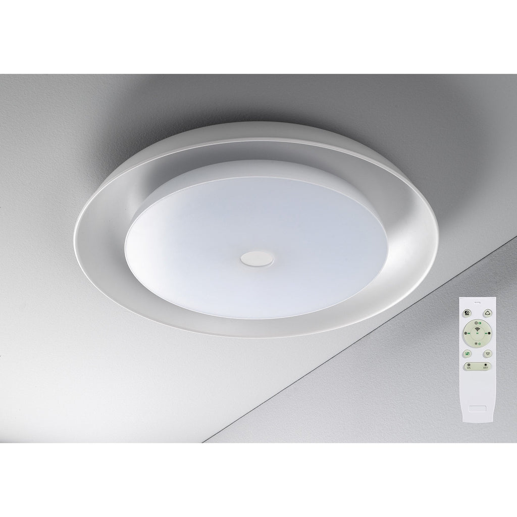 NL70909 Fabio Ceiling  Light LED RGB Tuneable White Built In Speaker Bluetooth Connection/Remote Control/App Control