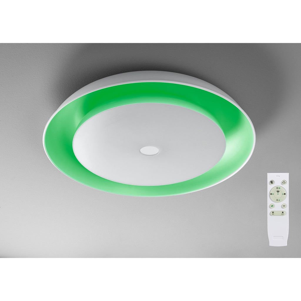 NL70909 Fabio Ceiling  Light LED RGB Tuneable White Built In Speaker Bluetooth Connection/Remote Control/App Control