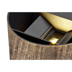 NL72079 Flo Outdoor LED Up & Downward  Lighting Wall Lamp 2 Light Black/Gold