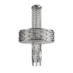 NL71149 Hooley Pendant/Semi Ceiling Convertible 7 Light Polished Chrome/Crystal