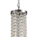 NL71149 Hooley Pendant/Semi Ceiling Convertible 7 Light Polished Chrome/Crystal