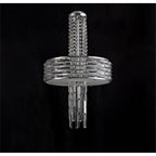 NL71149 Hooley Pendant/Semi Ceiling Convertible 7 Light Polished Chrome/Crystal