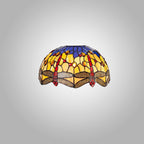 NL72689 Heidi Tiffany 30cm Non-electric Shade Suitable For Pendant/Ceiling/Table Lamp Blue/Orange/Crystal