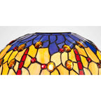 NL72689 Heidi Tiffany 30cm Non-electric Shade Suitable For Pendant/Ceiling/Table Lamp Blue/Orange/Crystal