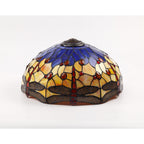 NL72699 Heidi Tiffany 40cm Shade Only Suitable For Pendant/Ceiling/Table Lamp Blue/Orange/Crystal