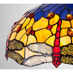 NL72699 Heidi Tiffany 40cm Shade Only Suitable For Pendant/Ceiling/Table Lamp Blue/Orange/Crystal