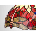 NL72719 Heidi Tiffany 30cm Non-electric Shade Suitable For Pendant/Ceiling/Table Lamp Purple/Pink/Crystal