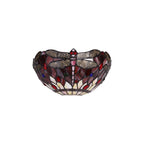 NL72739 Heidi Tiffany Wall Lamp 2 Light Purple/Pink/Crystal