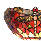 NL72739 Heidi Tiffany Wall Lamp 2 Light Purple/Pink/Crystal
