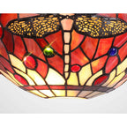 NL72739 Heidi Tiffany Wall Lamp 2 Light Purple/Pink/Crystal