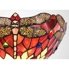 NL72739 Heidi Tiffany Wall Lamp 2 Light Purple/Pink/Crystal