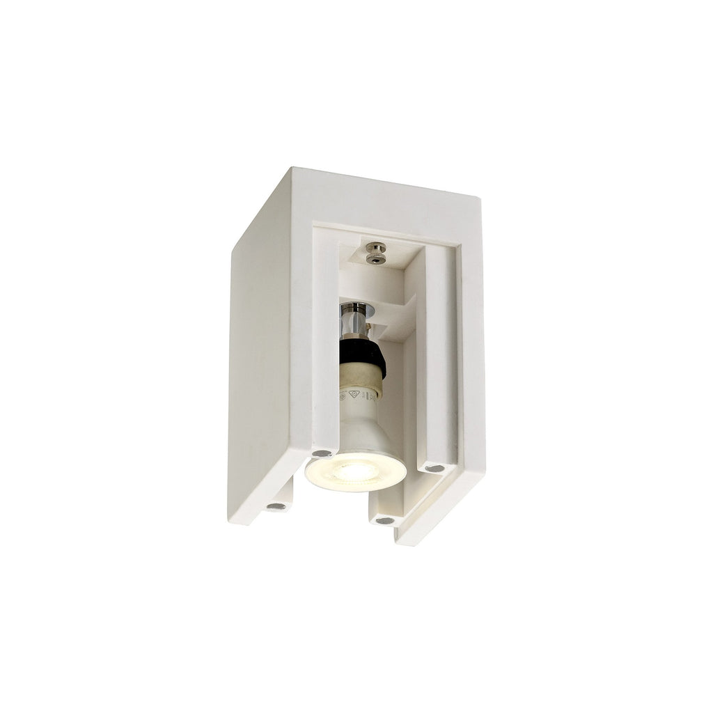 NL71399 Inigo Ceiling 1 Light White Paintable Gypsum