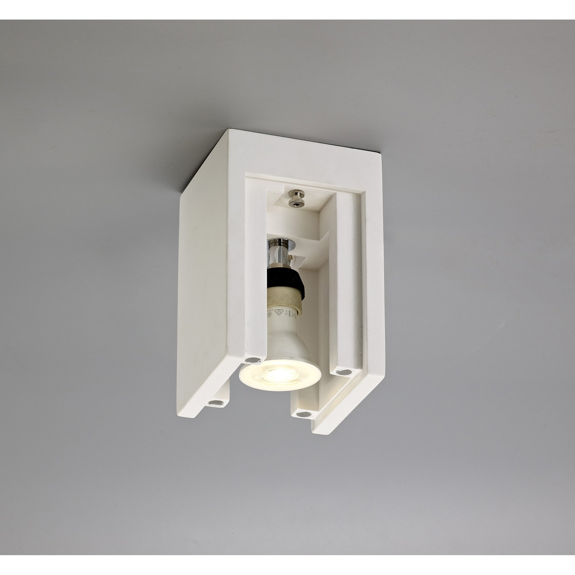NL71399 Inigo Ceiling 1 Light White Paintable Gypsum