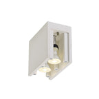 NL71439 Inigo Ceiling 2 Light White Paintable Gypsum