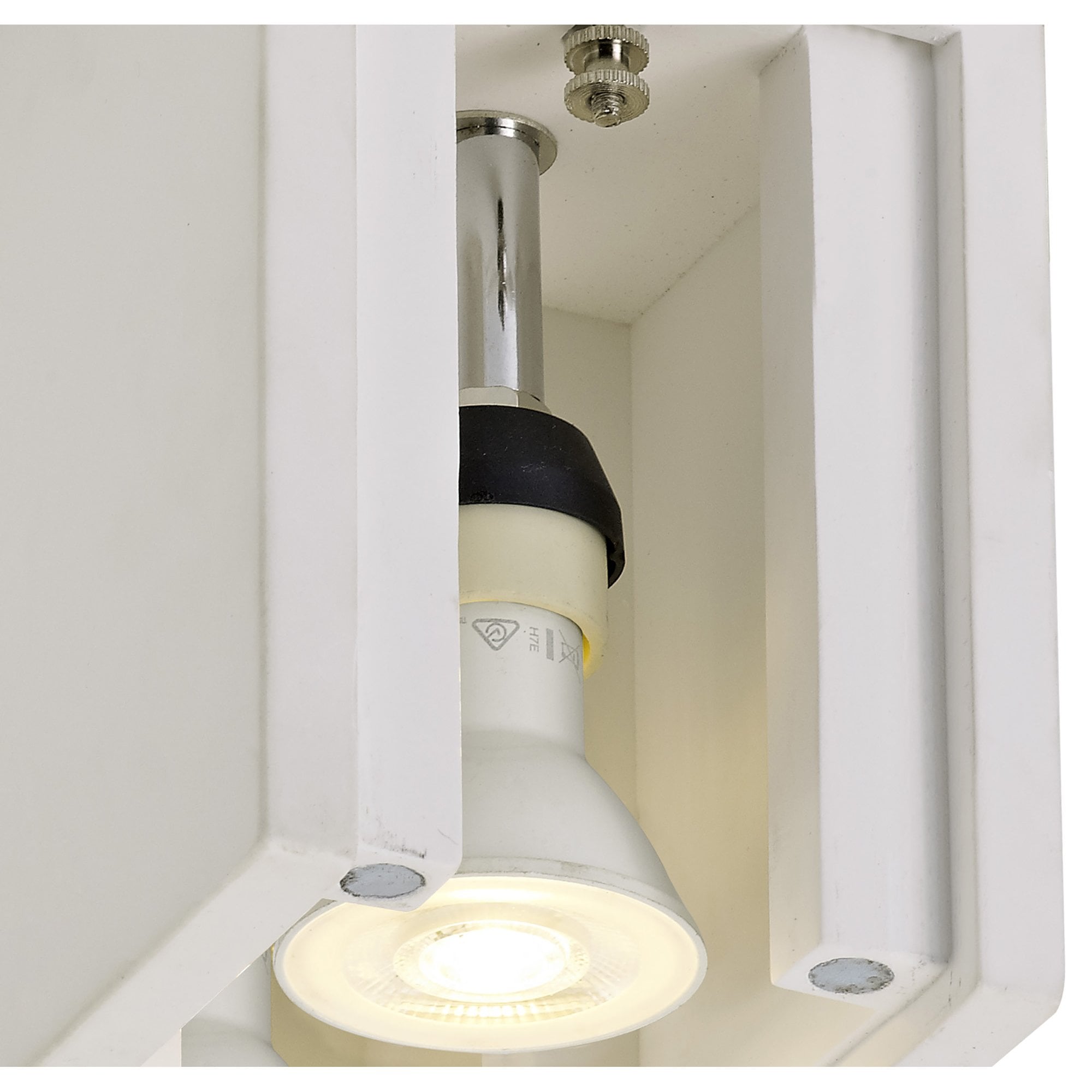 NL71439 Inigo Ceiling 2 Light White Paintable Gypsum