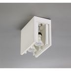 NL71439 Inigo Ceiling 2 Light White Paintable Gypsum