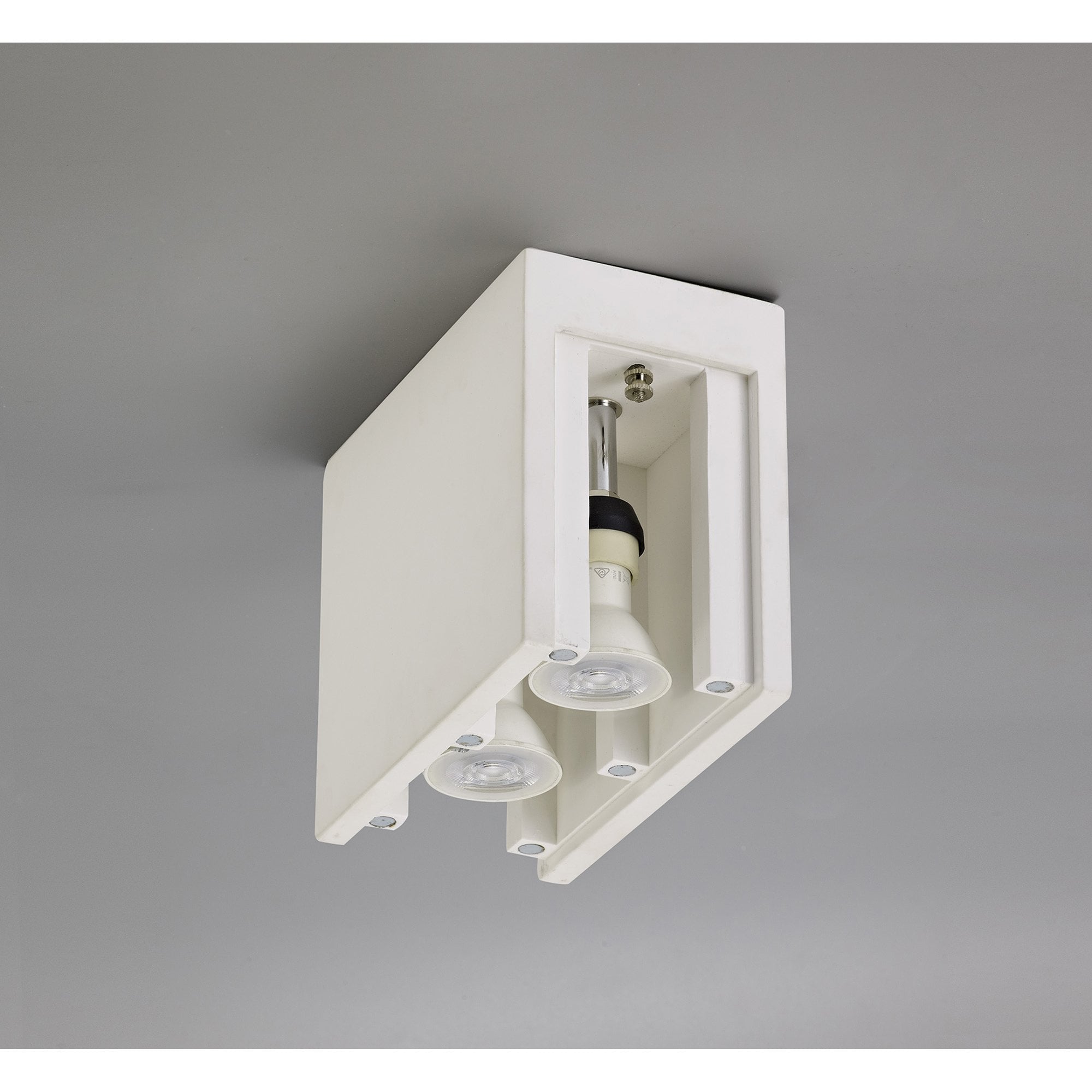 NL71439 Inigo Ceiling 2 Light White Paintable Gypsum