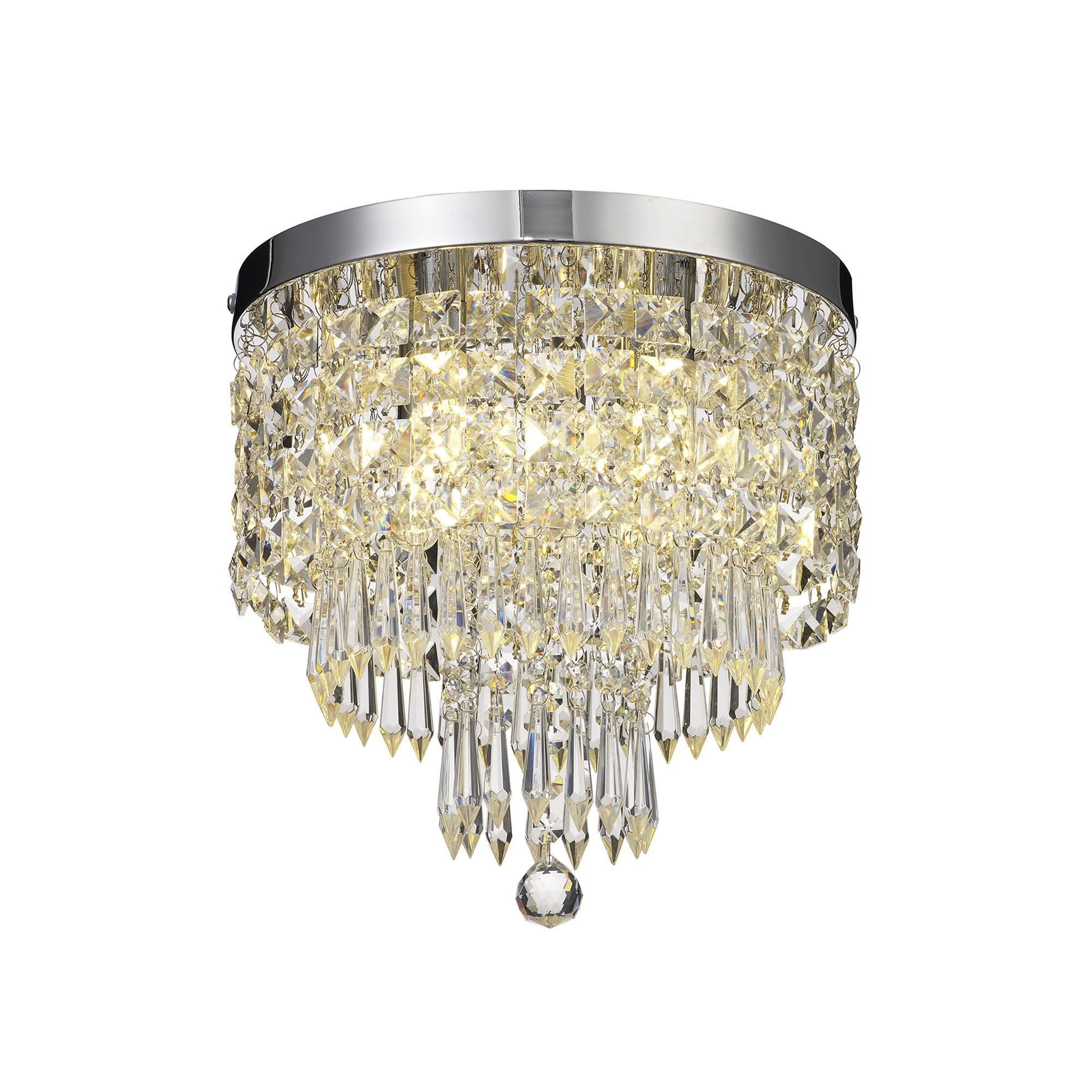 NL70569 Isabelle Bathroom Ceiling  Light 4 Light Polished Chrome/Crystal