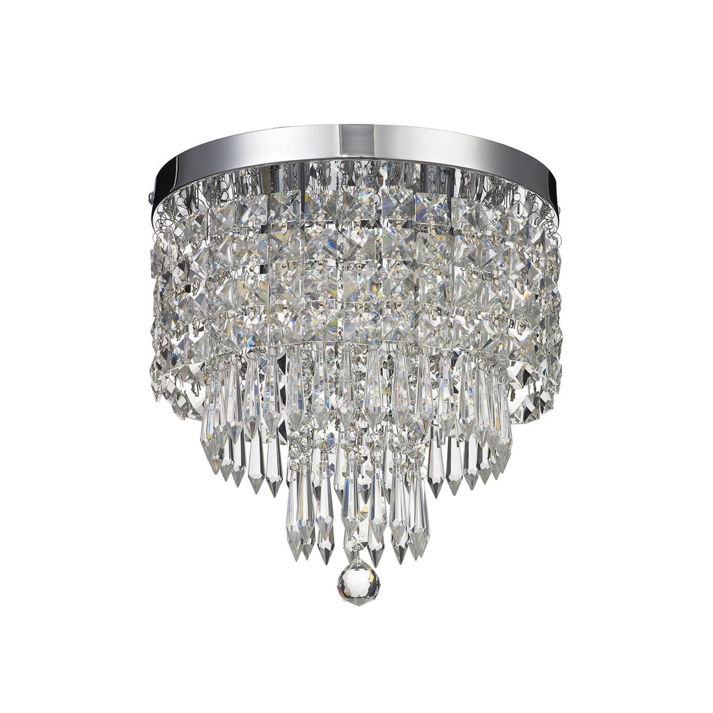 NL70569 Isabelle Bathroom Ceiling  Light 4 Light Polished Chrome/Crystal