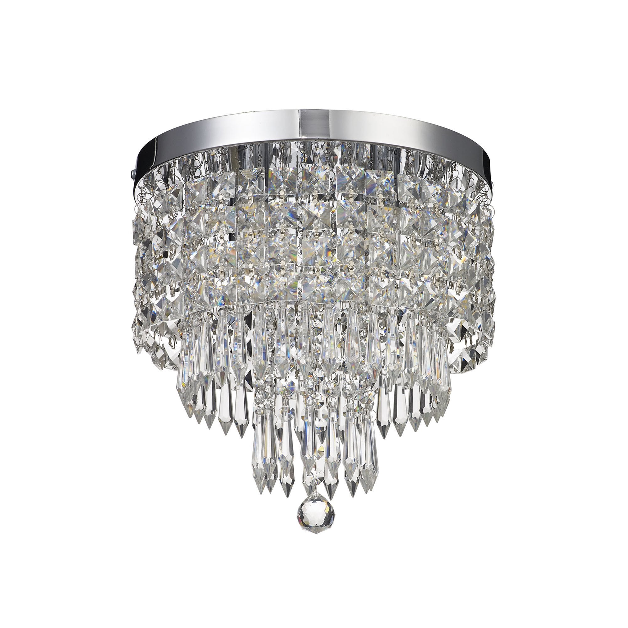 NL70569 Isabelle Bathroom Ceiling  Light 4 Light Polished Chrome/Crystal