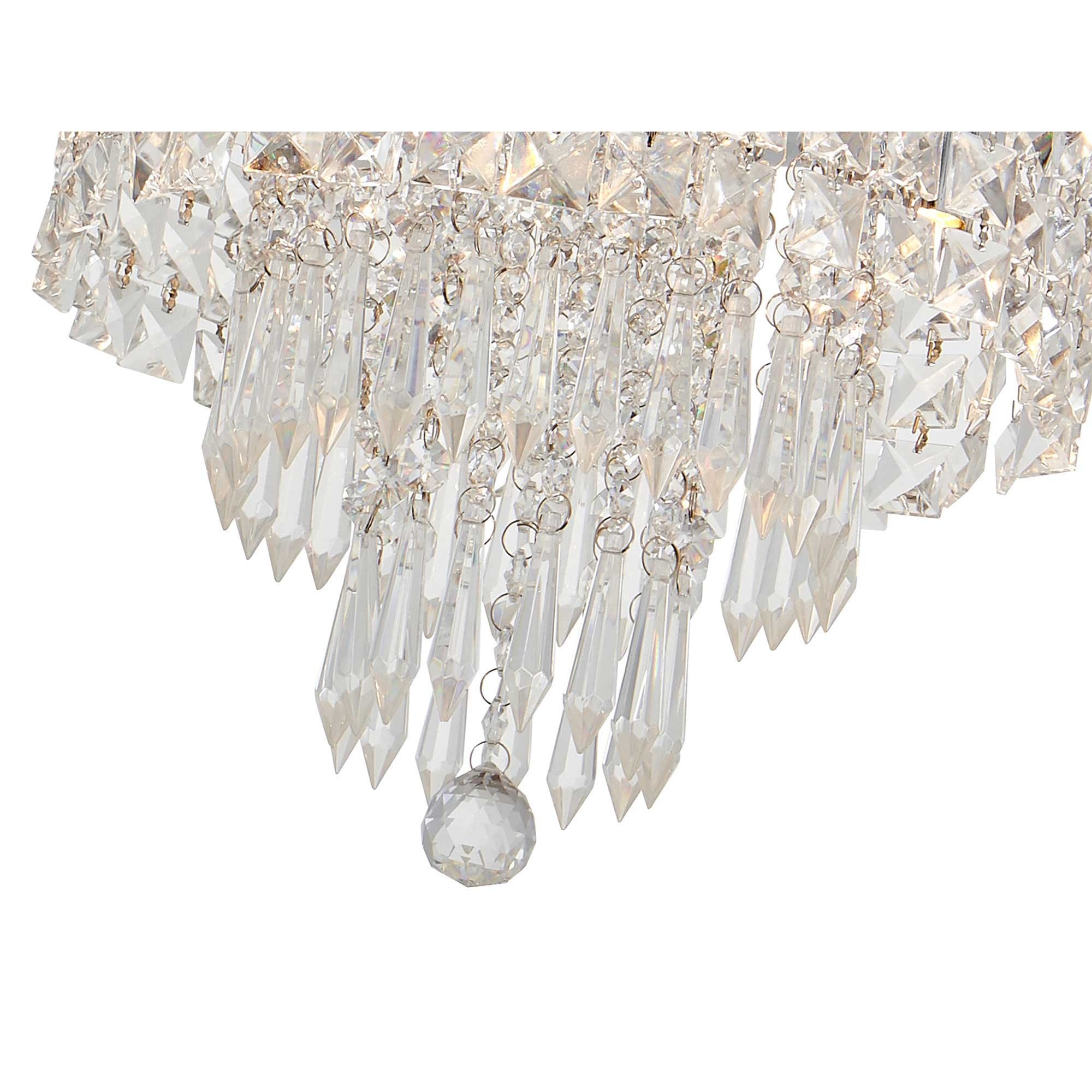 NL70569 Isabelle Bathroom Ceiling  Light 4 Light Polished Chrome/Crystal