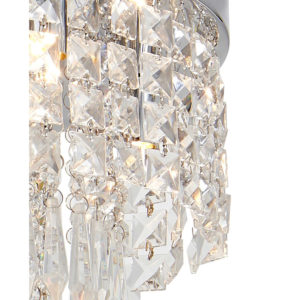 NL70569 Isabelle Bathroom Ceiling  Light 4 Light Polished Chrome/Crystal