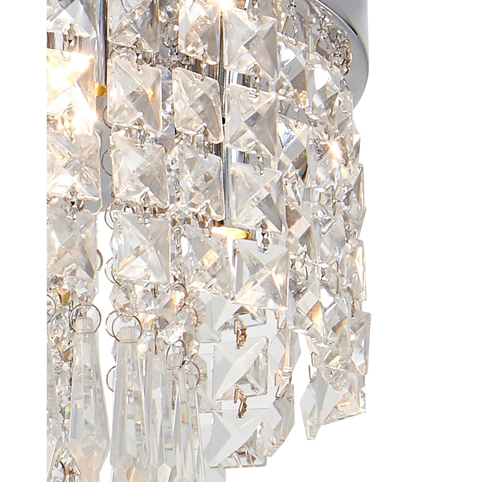 NL70569 Isabelle Bathroom Ceiling  Light 4 Light Polished Chrome/Crystal