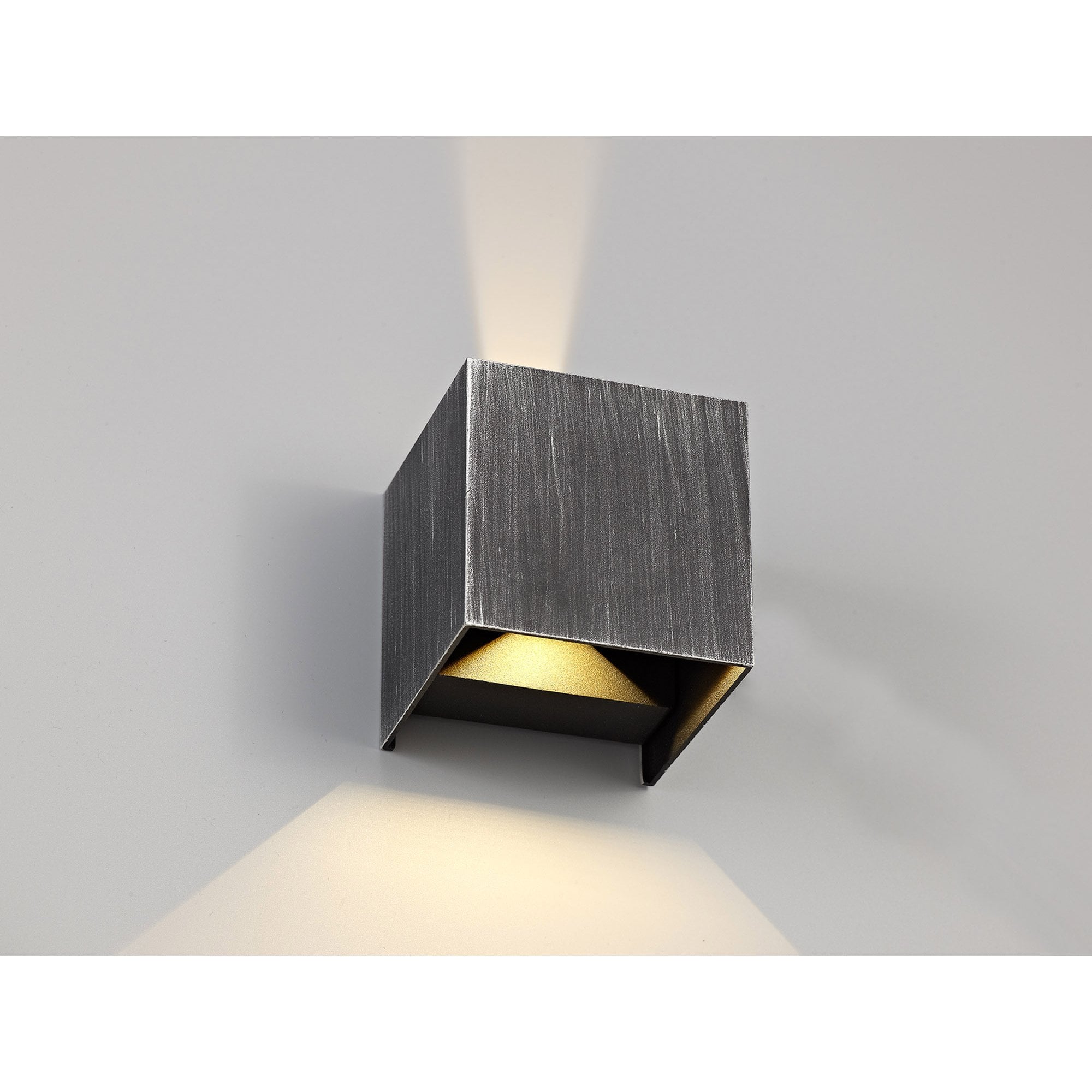 NL72109 Jude Outdoor Up & Downward  Lighting Wall Lamp 2 Light LED Black/Silver